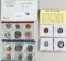 1971 MINT SET AND 4PC SET OF PROOF COINS