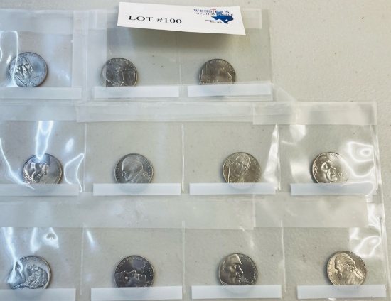 11PC JEFFERSON NICKELS