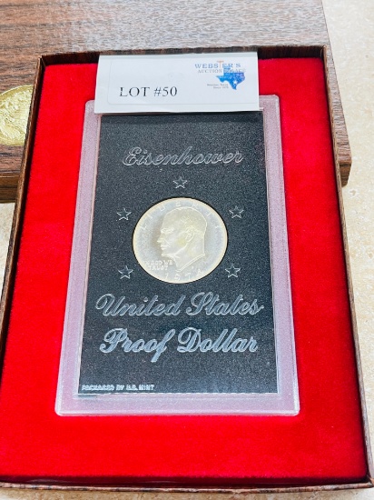 1974-S EISENHOWER PROOF DOLLAR IN CASE