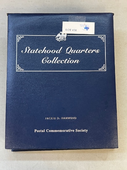 BOOK OF 50 UNIQUE COINS HONORING THE 50 STATES WITH COINS AND STAMPS VOLUME I