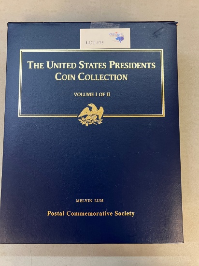 BOOK OF THE US STATES PRESIDENTS COIN COLLECTION 1ST - 21ST PRESIDENT