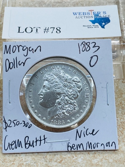 1883-O MORGAN SILVER DOLLAR GEM BU++