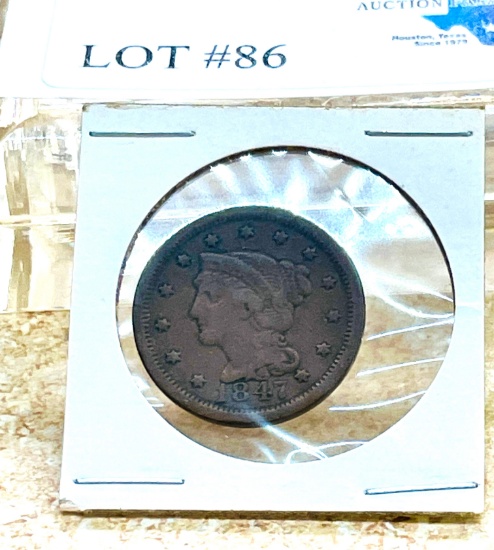 1847 LARGE CENT