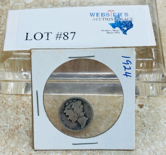 1924 MERCURY DIME