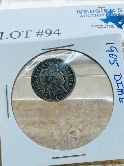 1905 SILVER DIME