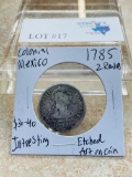 1785 COLONIAL MEXICO 2 REALES COIN