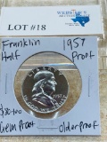 1957 PROOF FRANKLIN HALF DOLLAR GEM