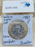 1942-P WALKING LIBERTY HALF DOLLAR GEM BU++