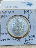 1896-P MORGAN SILVER DOLLAR GEM BU++