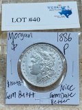 1886-P MORGAN SILVER DOLLAR GEM BU++ BETTER DATE