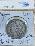 1882-S MORGAN SILVER DOLLAR