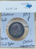 1893-P COLUMBIAN HALF DOLLAR COMMEMORATIVE FIRST TYPE