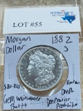 1882-S MORGAN SILVER DOLLAR DMLP GEM BU++ RARE