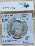 1879-S MORGAN SILVER DOLLAR SEMI-PROOF LIKE GEM UNC