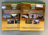 2PC BINDERS AMERICA'S BEAUTIFUL NATONAL PARKS STATE QUARTER COLLECTIONS