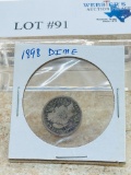 1898 SILVER DIME