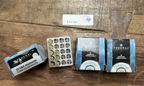 LOT OF FEDERAL 32 H&R MAGNUM