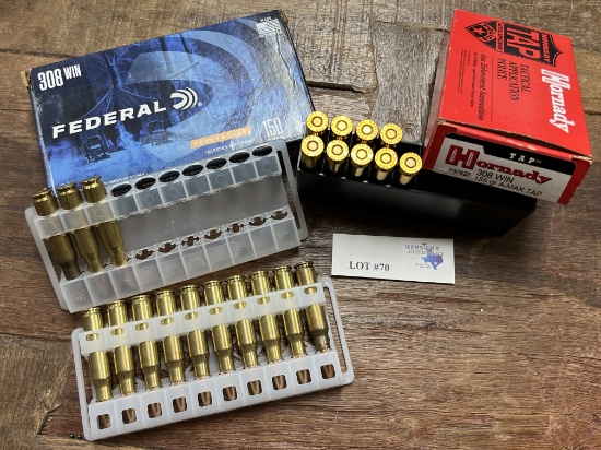 LOT OF FEDERAL & HORNADY .308 WIN
