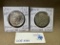 2PC 1921 HIGH RELIEF AND 1926-S PEACE SILVER DOLLARS