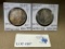 2PC 1885 AND 1886 MORGAN SILVER DOLLARS