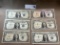 6PC 1957 $1 SILVER CERTIFICATES