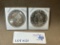 2PC 1921 MORGAN SILVER DOLLARS