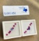 2 SETS OF NATURAL RUBY AND TANZANITE STONES