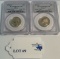 (2) PCGS GRADED QUARTERS