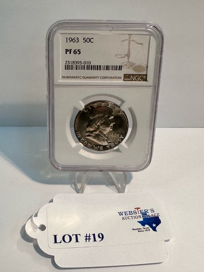 1963 NGC GRADED HALF-DOLLAR