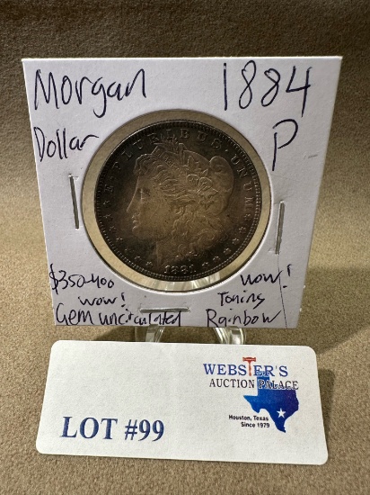 1884-P MORGAN SILVER DOLLAR