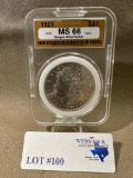 1921 NAC MS-66 MORGAN SILVER DOLLAR