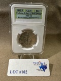 1945-P GEM NGCS MS-66 WALKING LIBERTY HALF DOLLAR