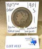 1901-S MORGAN SILVER DOLLAR KEY DATE