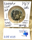 1967 SMS KENNEDY SILVER HALF DOLLAR