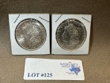 2PC 1921 MORGAN SILVER DOLLARS