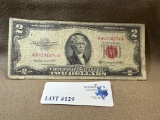 1953 $2 RED SEAL FEDERAL RESERVE NOTE