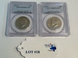 (2) PCGS KENNEDY HALF DOLLARS