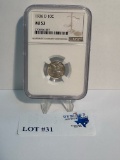1936 NGC GRADED MERCURY DIME