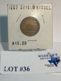 1867 SHIELD NICKEL