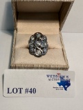 14K WHITE GOLD DIAMOND RING W/ APPRAISAL