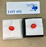 2PC 1.50CT RED OPAL STONES