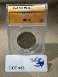 1947 ANACS MS-65 HALF DOLLAR