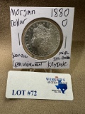 1880-O MORGAN SILVER DOLLAR - SEMI PROOF LIKE