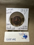 1837-P LARGE RED CENT