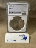 1923 NGC MS-62 PEACE SILVER DOLLAR