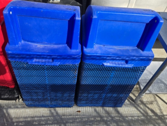 (2) TRASH CANS