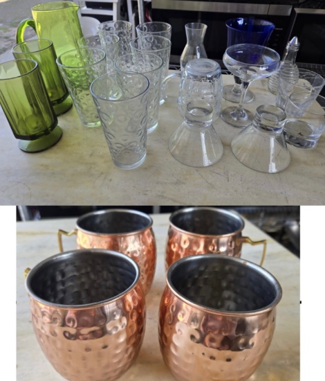 LARGE LOT OF BARWARE/DRINKWARE