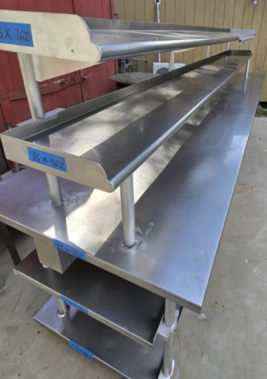 STAINLESS STEEL WORK/PREP STATION