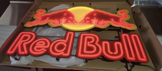 NEW - RED BULL LED BAR SIGN
