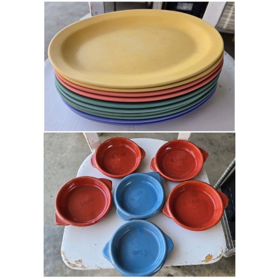 LOT OF DINNER PLATES & PLATTERS